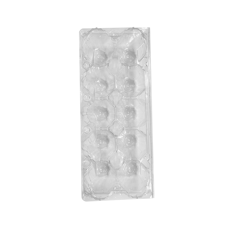 What are the key design considerations for moisture-proofing egg trays in plastic blister packaging?